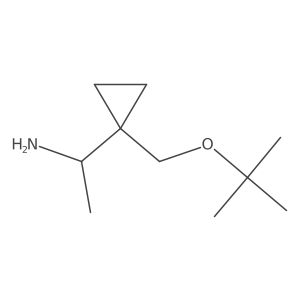 1-{1-[(Tert-butoxy)methyl]cyclopropyl}ethan-1-amine Structure