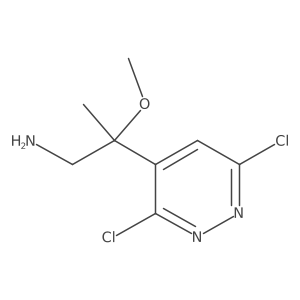2-(3,6-Dichloropyridazin-4-yl)-2-methoxypropan-1-amine结构式