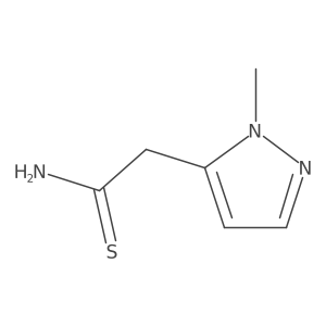 2-(1-methyl-1H-pyrazol-5-yl)ethanethioamide Structure