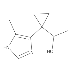 1-[1-(4-methyl-1H-imidazol-5-yl)cyclopropyl]ethan-1-ol Structure