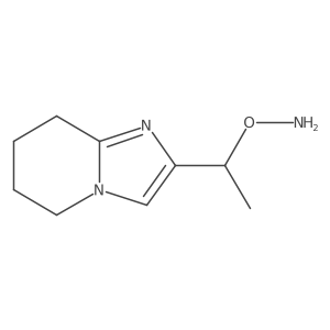 O-(1-{5H,6H,7H,8H-imidazo[1,2-a]pyridin-2-yl}ethyl)hydroxylamine结构式