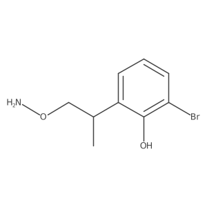 2-[1-(Aminooxy)propan-2-yl]-6-bromophenol Structure