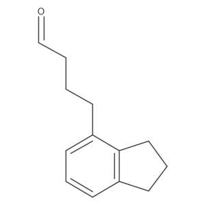 4-(2,3-dihydro-1H-inden-4-yl)butanal Structure
