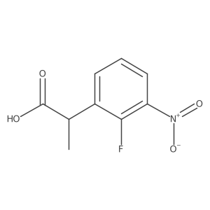 2-(2-Fluoro-3-nitrophenyl)propanoic acid结构式