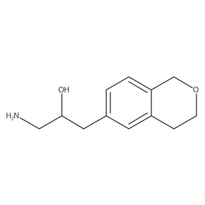 1-amino-3-(3,4-dihydro-1H-2-benzopyran-6-yl)propan-2-ol Structure