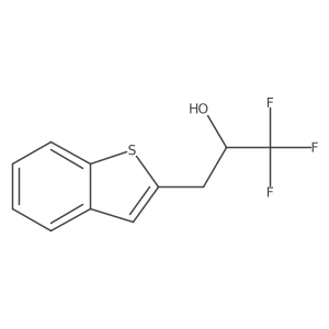 3-(1-Benzothiophen-2-yl)-1,1,1-trifluoropropan-2-ol Structure