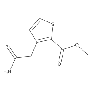 Methyl 3-(carbamothioylmethyl)thiophene-2-carboxylate结构式