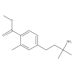Methyl 4-(3-amino-3-methylbutyl)-2-methylbenzoate结构式