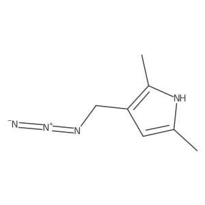 3-(azidomethyl)-2,5-dimethyl-1H-pyrrole结构式