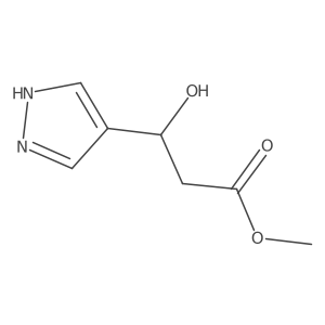 methyl 3-hydroxy-3-(1H-pyrazol-4-yl)propanoate Structure