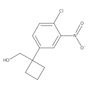 [1-(4-Chloro-3-nitrophenyl)cyclobutyl]methanol结构式