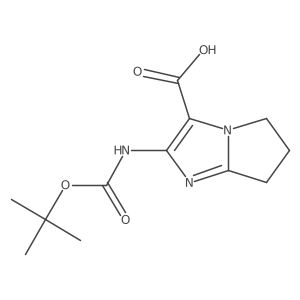 2-{[(tert-butoxy)carbonyl]amino}-5H,6H,7H-pyrrolo[1,2-a]imidazole-3-carboxylic acid结构式