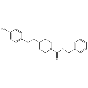 Benzyl 4-(((4-aminophenyl)thio)methyl)piperidine-1-carboxylate Structure