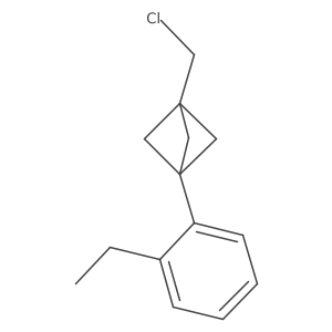 1-(Chloromethyl)-3-(2-ethylphenyl)bicyclo[1.1.1]pentane Structure