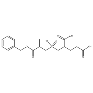 2-[[[2-(Benzylcarboxy)propyl]hydroxyphosphinyl]-methyl]pentanedioic acid结构式