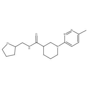 1-(6-methylpyridazin-3-yl)-N-((tetrahydrofuran-2-yl)methyl)piperidine-3-carboxamide Structure