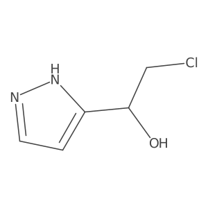 2-chloro-1-(1H-pyrazol-5-yl)ethan-1-ol Structure