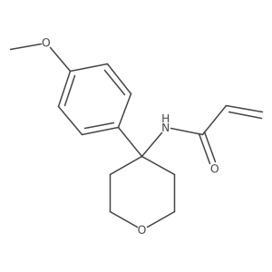 N-[4-(4-Methoxyphenyl)oxan-4-yl]prop-2-enamide Structure