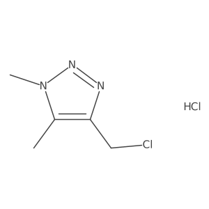 4-(Chloromethyl)-1,5-dimethyl-1H-1,2,3-triazole hydrochloride结构式