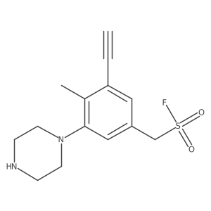 [3-Ethynyl-4-methyl-5-(piperazin-1-yl)phenyl]methanesulfonyl fluoride Structure