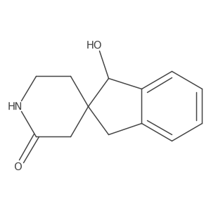 rac-(2R,3R)-3-hydroxy-1,3-dihydrospiro[indene-2,4'-piperidin]-6'-one Structure