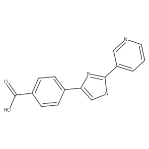 4-[2-(3-Pyridinyl)-4-thiazolyl]benzoic acid Structure