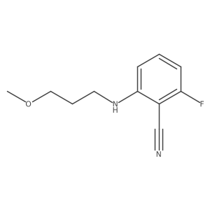 2-Fluoro-6-[(3-methoxypropyl)amino]benzonitrile结构式