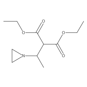 1,3-Diethyl 2-[1-(1-aziridinyl)ethyl]propanedioate Structure