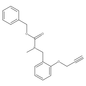 benzyl N-methyl-N-{[2-(prop-2-yn-1-yloxy)phenyl]methyl}carbamate Structure