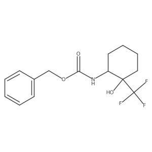 benzyl N-[2-hydroxy-2-(trifluoromethyl)cyclohexyl]carbamate Structure