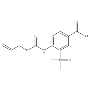 3-(Dimethylphosphoryl)-4-{[(prop-2-en-1-yloxy)carbonyl]amino}benzoic acid Structure