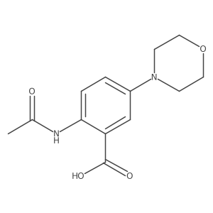 2-Acetamido-5-(morpholin-4-yl)benzoic acid结构式