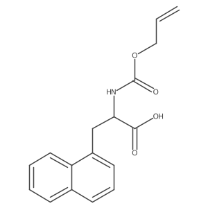(2R)-3-(naphthalen-1-yl)-2-{[(prop-2-en-1-yloxy)carbonyl]amino}propanoic acid Structure