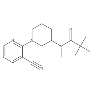 N-[1-(3-cyanopyridin-2-yl)piperidin-3-yl]-N,2,2-trimethylpropanamide结构式