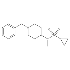 N-methyl-N-{1-[(pyridin-3-yl)methyl]piperidin-4-yl}cyclopropanesulfonamide结构式