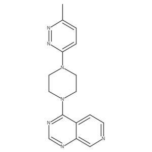 3-Methyl-6-(4-{pyrido[3,4-d]pyrimidin-4-yl}piperazin-1-yl)pyridazine Structure