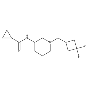 N-{1-[(3,3-difluorocyclobutyl)methyl]piperidin-3-yl}cyclopropanecarboxamide结构式