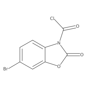 6-Bromo-2-oxo-2,3-dihydro-1,3-benzoxazole-3-carbonyl chloride Structure