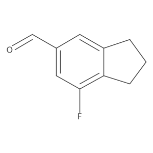 7-fluoro-2,3-dihydro-1H-indene-5-carbaldehyde结构式