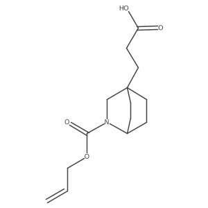 3-{2-[(Prop-2-en-1-yloxy)carbonyl]-2-azabicyclo[2.2.2]octan-4-yl}propanoic acid结构式