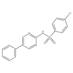 4-Chloro-N-(5-phenyl-2-pyrimidinyl)benzenesulfonamide Structure