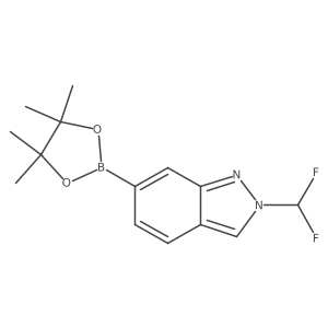 2-(Difluoromethyl)-6-(4,4,5,5-tetramethyl-1,3,2-dioxaborolan-2-yl)-2H-indazole Structure