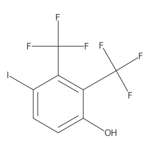 4-Iodo-2,3-bis(trifluoromethyl)phenol结构式