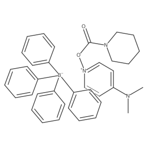 4-(Dimethylamino)-1-((piperidine-1-carbonyl)oxy)pyridin-1-ium tetraphenylborate Structure