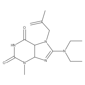 8-(Diethylamino)-3-methyl-7-(2-methylprop-2-enyl)-4,5-dihydropurine-2,6-dione Structure