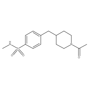 4-[(1-Acetyl-4-piperidinyl)methyl]-N-methylbenzenesulfonamide Structure