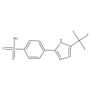 4-[5-(trifluoromethyl)-1H-imidazol-2-yl]benzenesulfonamide结构式