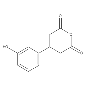 4-(3-Hydroxyphenyl)oxane-2,6-dione结构式