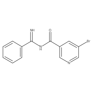 5-Bromo-N-(iminophenylmethyl)-3-pyridinecarboxamide结构式