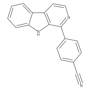 4-(9H-pyrido[3,4-b]indol-1-yl)benzonitrile Structure